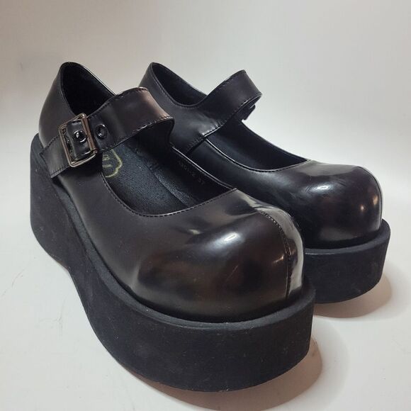 Black Platform Mary Jane Shoes Juice Park - Picture 7 of 16